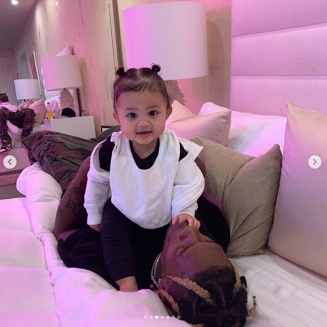 Stormi, Webster, Kylie Jenner, Travis Scott
